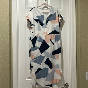 Multi color dress (knee length) 3X - Amazon